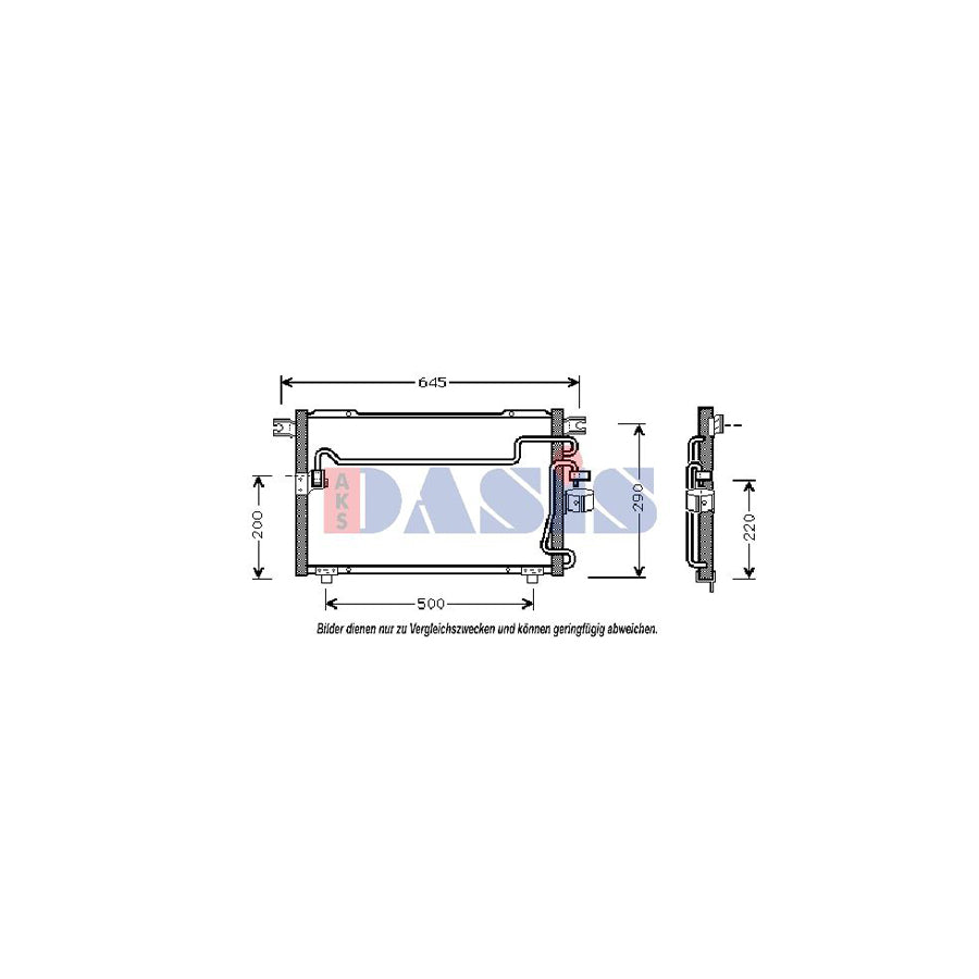 AKS Dasis 232000N Air Conditioning Condenser | Duco Car Parts UK