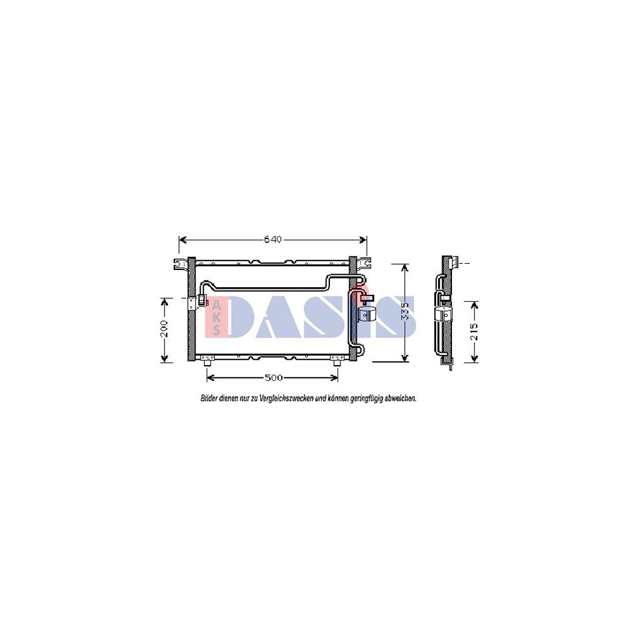 AKS Dasis 232001N Air Conditioning Condenser | Duco Car Parts UK