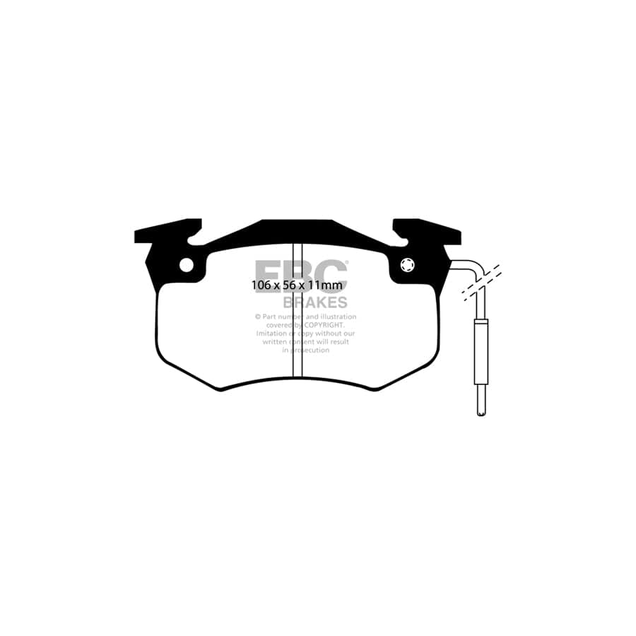 EBC PDKR250 Citroen Xsara Picasso Ultimax Rear Brake Pad & Plain Disc Kit - Bendix Caliper 2 | Duco Car Parts UK Car Parts