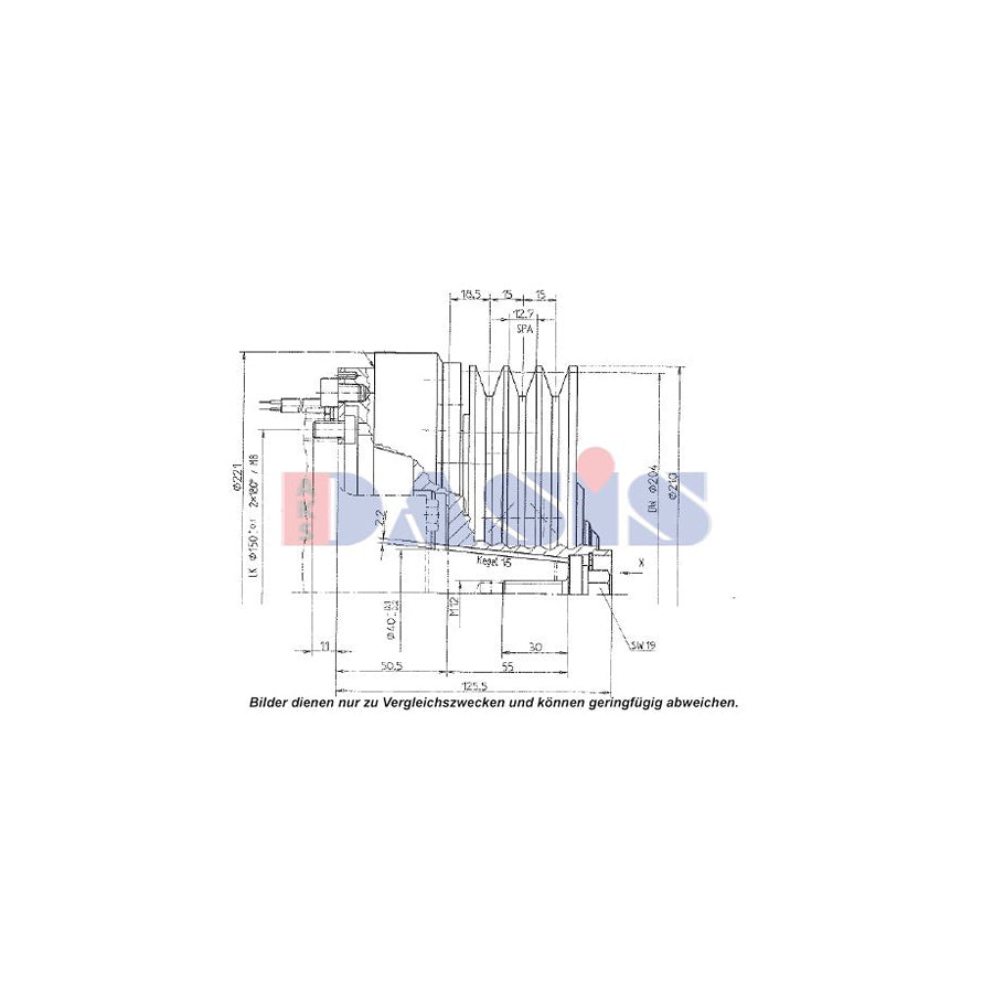 AKS Dasis 851271N Ac Compressor Clutch | Duco Car Parts UK