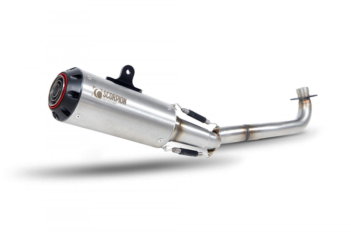 Scorpion PHA192SYSSEO Honda MSX 125 Red Power Full System - Brushed Stainless Steel Sleeve | Duco Car Parts UK UK