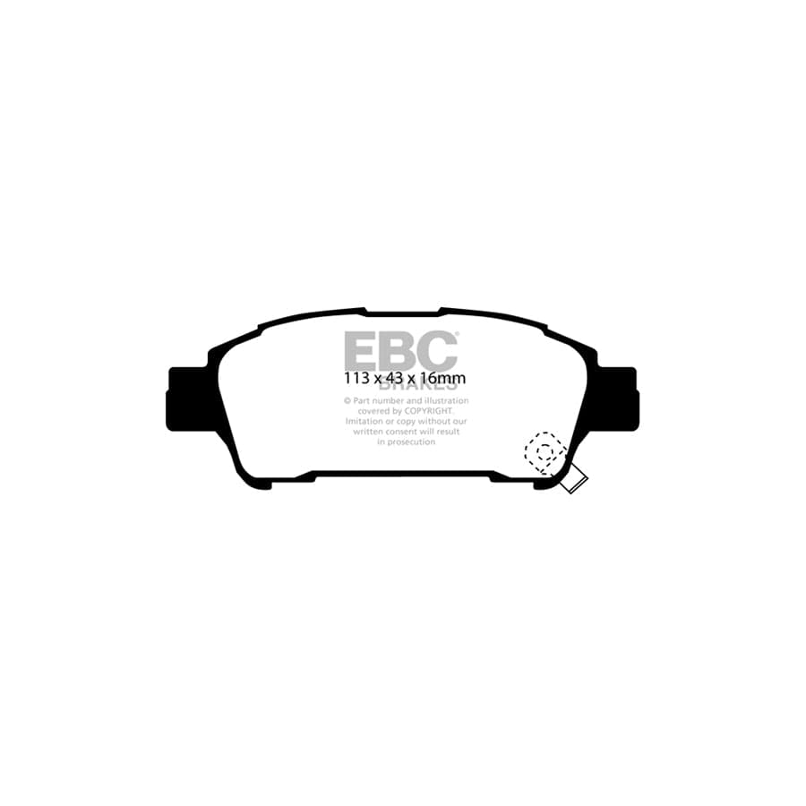 EBC PD01KR733 Toyota Greenstuff Rear Brake Pad & Plain Disc Kit - Sumitomo Caliper (Inc. Avensis Verso, Estima, Lucida) 2 | Duco Car Parts UK Car Parts