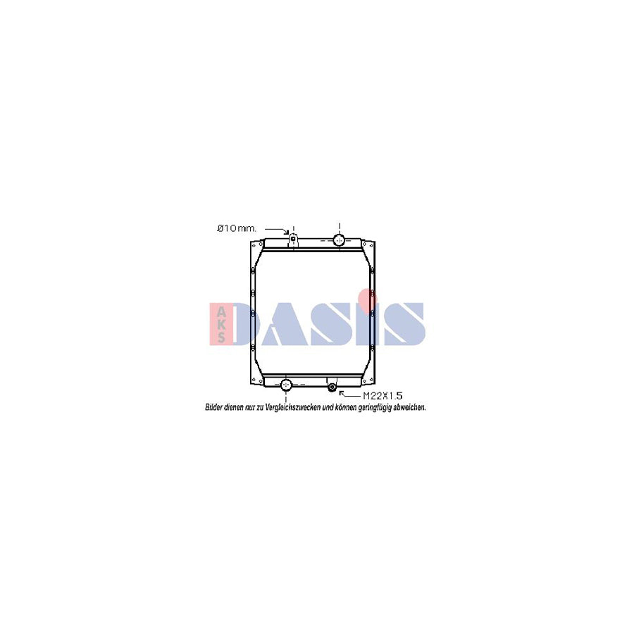 AKS Dasis 390240N Engine Radiator | Duco Car Parts UK