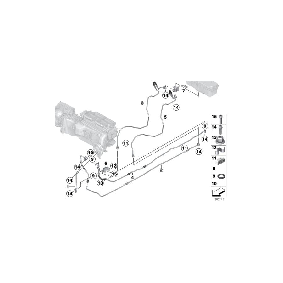 Genuine BMW 64539232466 F30 Suction Pipe (Inc.  & Hybrid 3) | Duco Car Parts UK Car Parts