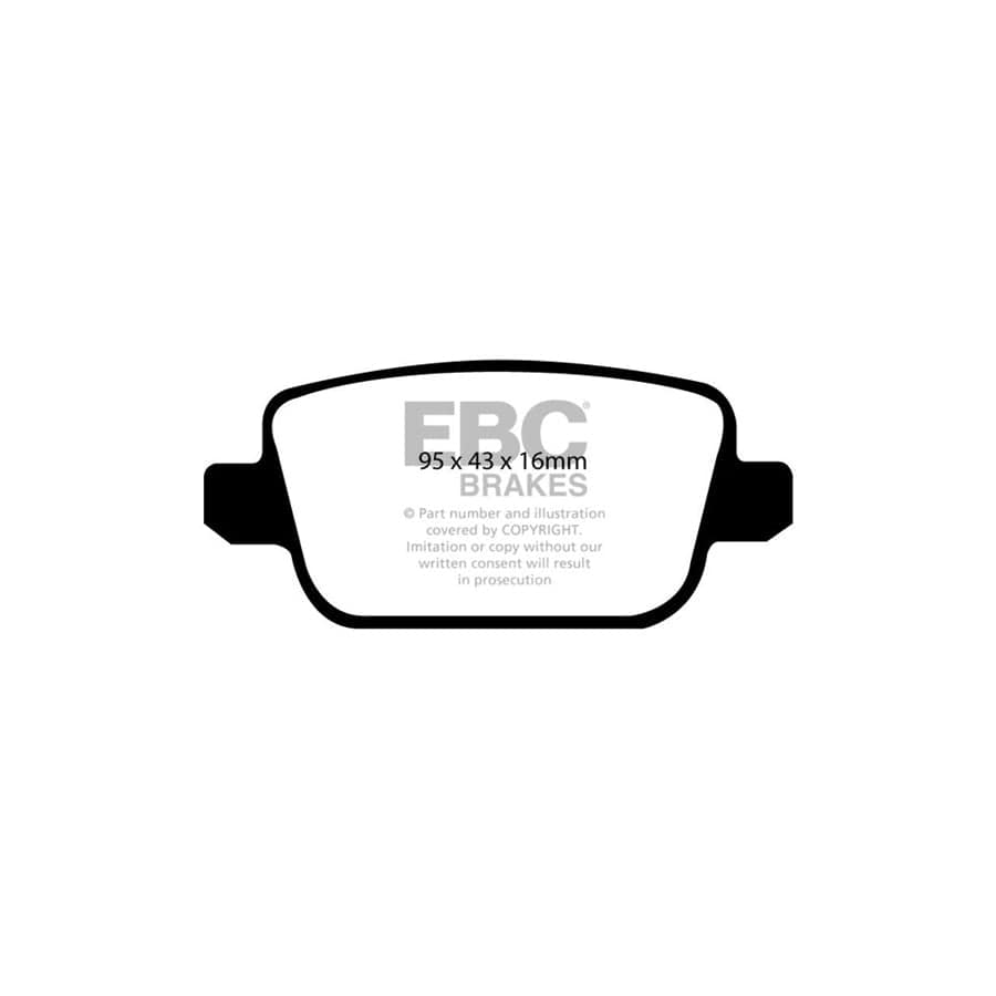 EBC PD11KR391 Land Rover Freelander Greenstuff Rear Brake Pad & GD Disc Kit - TRW Caliper 2 | Duco Car Parts UK Car Parts