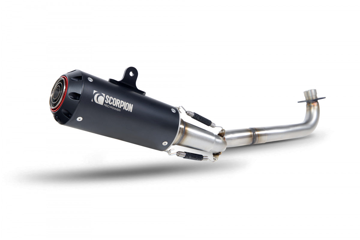 Scorpion PHA192SYSBCER Honda MSX 125 Red Power Full System - Black Ceramic Coated Sleeve | Duco Car Parts UK UK