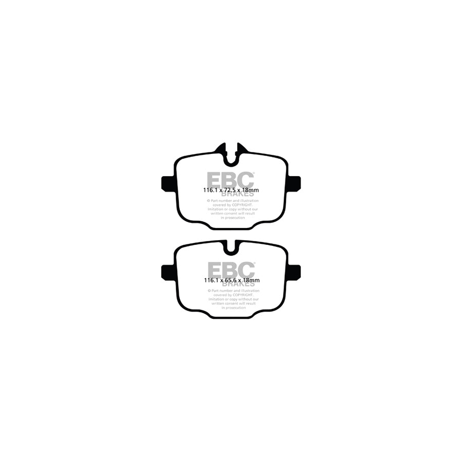 EBC DP5447NDX BMW Alpina Bluestuff NDX Rear Brake Pads  - ATE Caliper 2 | Duco Car Parts UK Car Parts