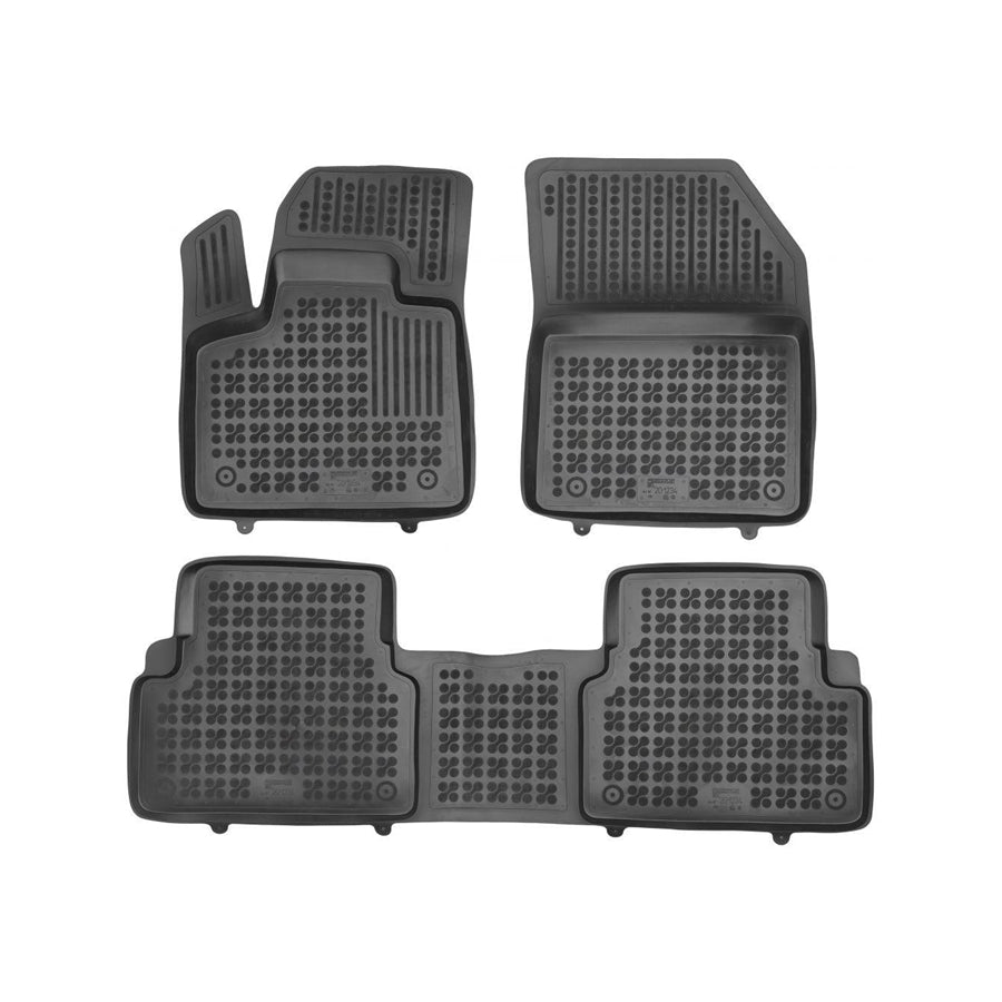 REZAW PLAST 201234 Floor mat set for CITROËN C5 Aircross Elastomer, Black