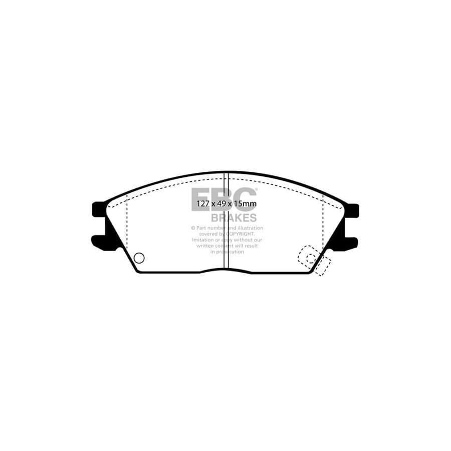 EBC PD01KF617 Honda Accord Greenstuff Front Brake Pad & Plain Disc Kit  - Tokico Caliper 2 | Duco Car Parts UK Car Parts
