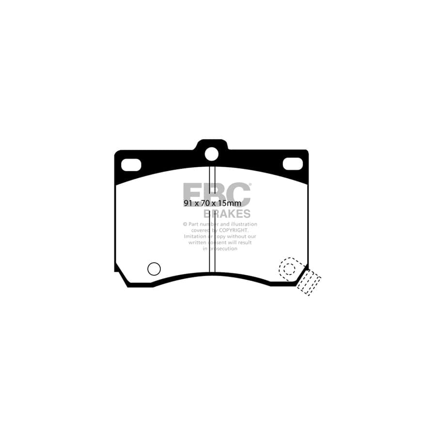 EBC PDKF1145 Mazda Ultimax Front Brake Pad & Plain Disc Kit - Akebono Caliper 2 | Duco Car Parts UK Car Parts