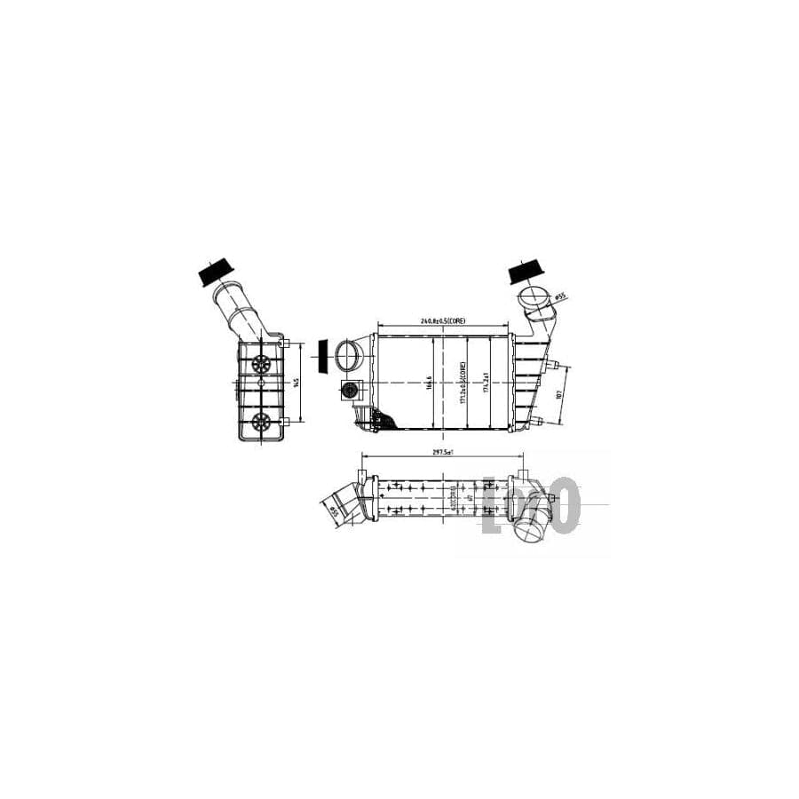 Abakus 0020180001 Intercooler For Alfa Romeo 147 (937) | Duco Car Parts UK