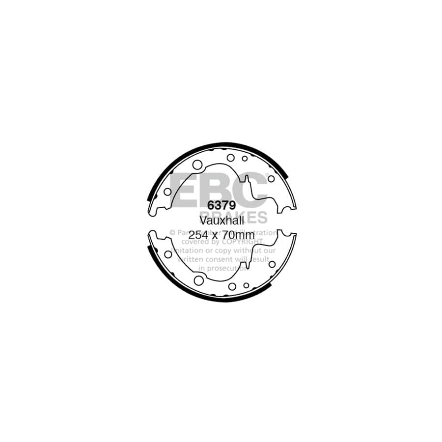 EBC 6379 Bedford Freight Rover Iveco Vauxhall Rear Brake Shoes - Brembo Caliper 1 | Duco Car Parts UK Car Parts