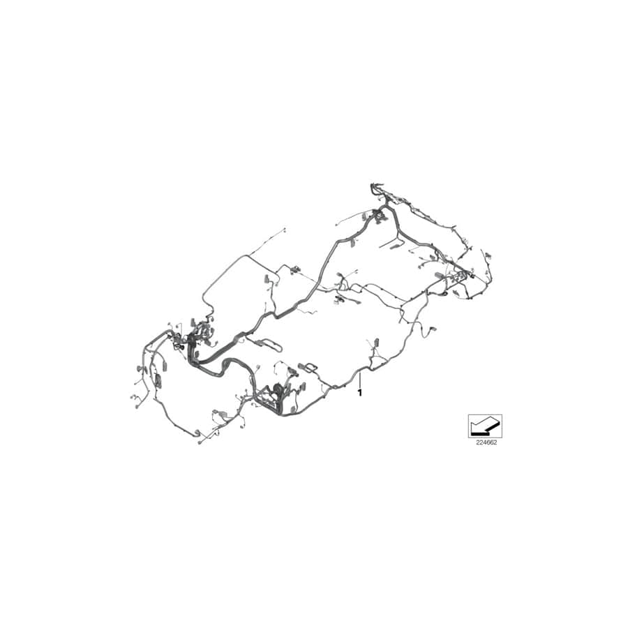 Genuine BMW 61112351380 F34 F34 Main Wiring Harness, Duplicate (Inc. 328i, 340i & 320d) | Duco Car Parts UK Car Parts