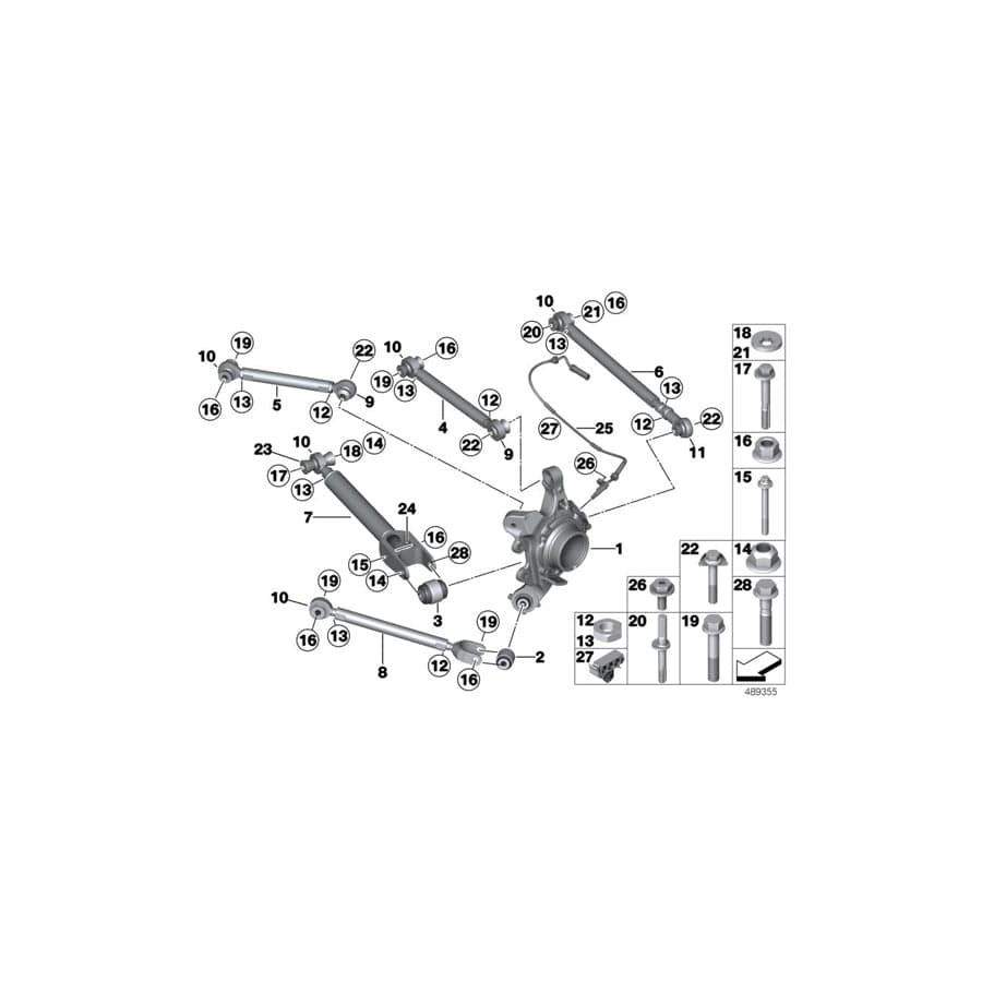 Genuine BMW 33308332901 BMW Nut M16X1,5 LI/LH (Inc.  & M235i Racing) | Duco Car Parts UK Car Parts