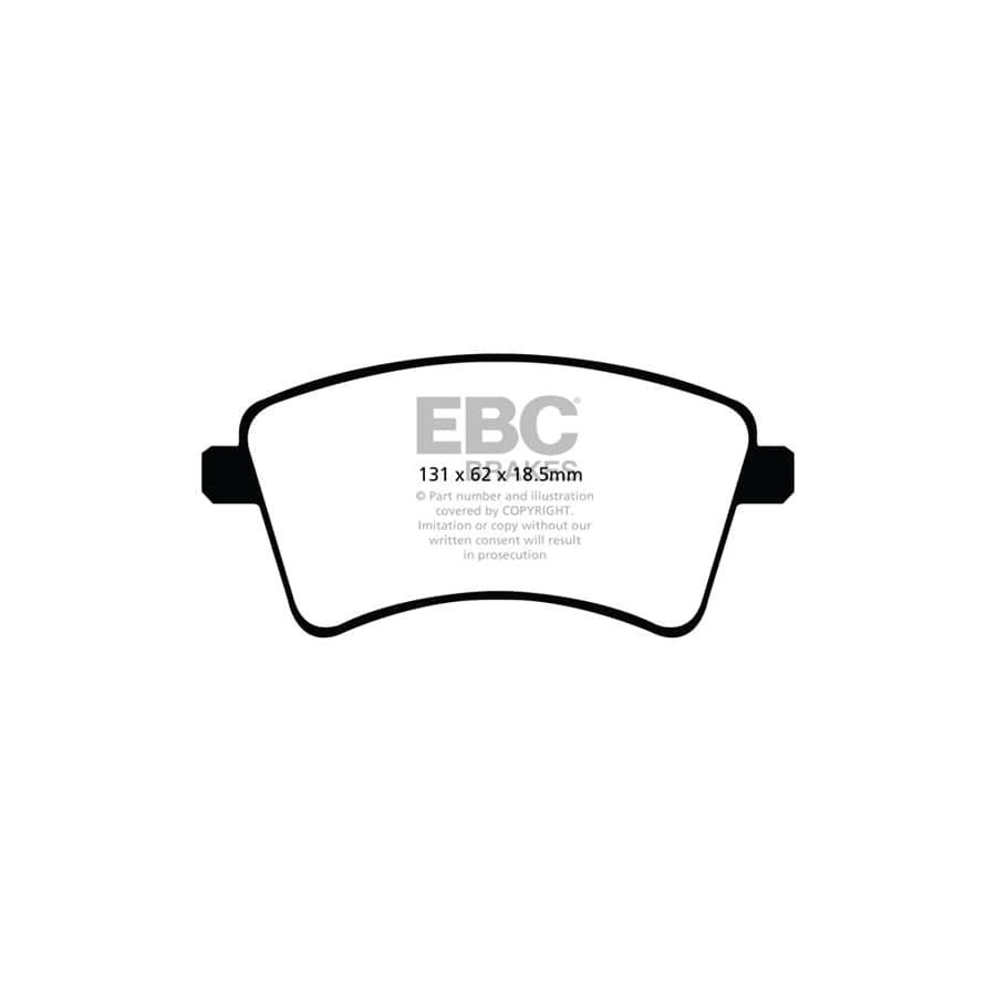 EBC PD01KF902 Mercedes-Benz Renault Greenstuff Front Brake Pad & Plain Disc Kit  - TRW Caliper (Inc. Citan & Kangoo) 2 | Duco Car Parts UK Car Parts