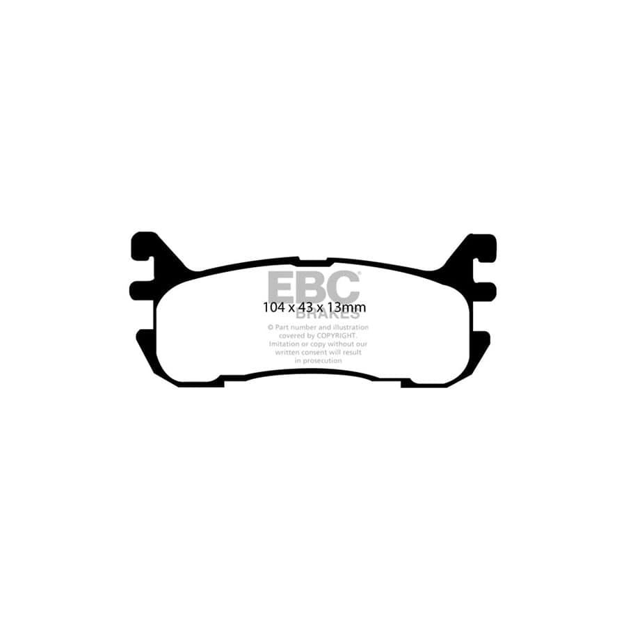 EBC PD01KR475 Mazda MX5 Greenstuff Rear Brake Pad & Plain Disc Kit - Akebono Caliper 2 | Duco Car Parts UK Car Parts