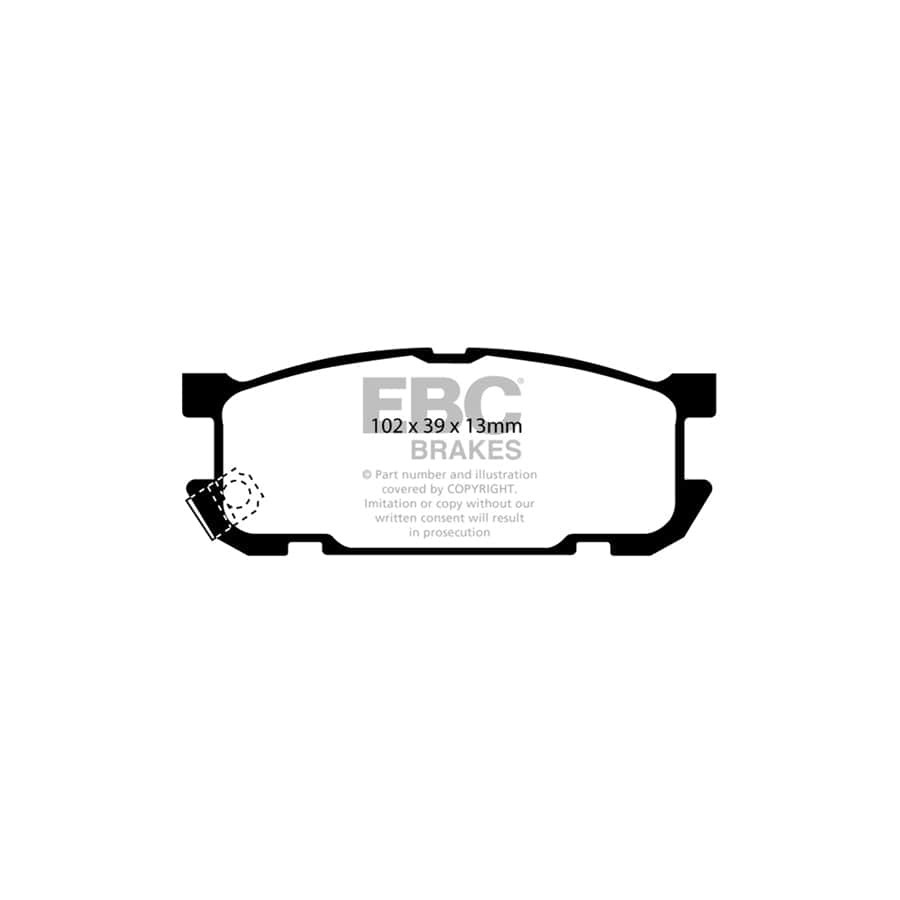 EBC PD01KR476 Mazda MX5 Mk2 Greenstuff Rear Brake Pad & Plain Disc Kit - Akebono Caliper 2 | Duco Car Parts UK Car Parts