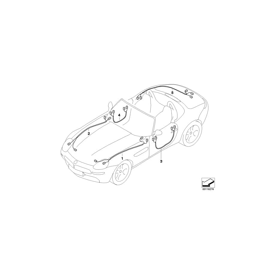 Genuine BMW 61126929498 E52 Repair Wiring Set F Trunk (Inc. ALPINA V8 & Z8) | Duco Car Parts UK Car Parts