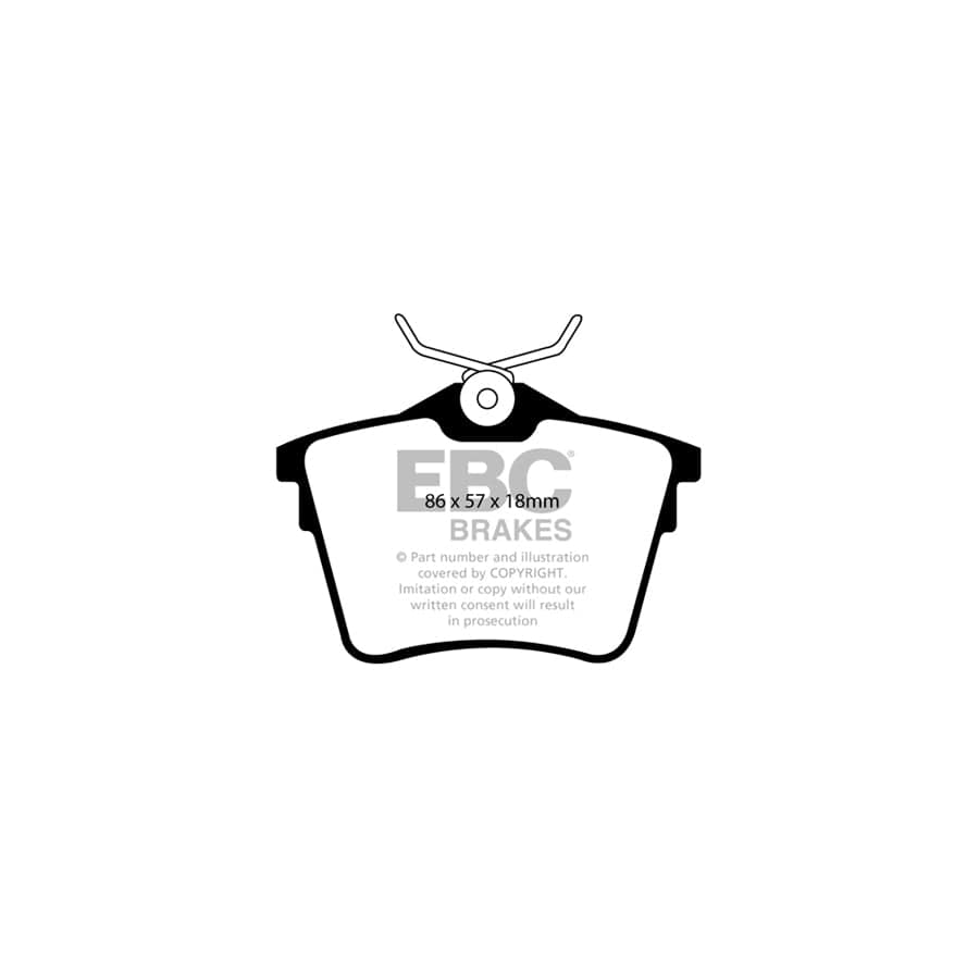 EBC PDKR262 Citroen Peugeot Ultimax Rear Brake Pad & Plain Disc Kit (Inc. C4 & Peugeot 307) 2 | Duco Car Parts UK Car Parts
