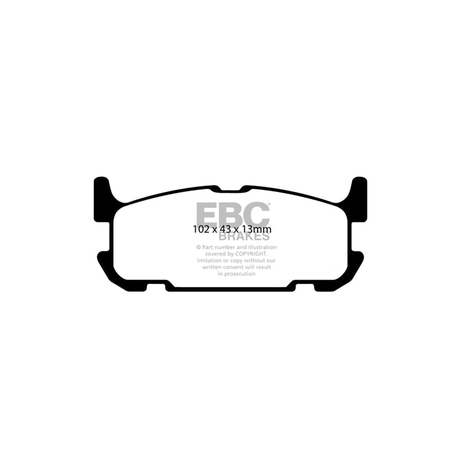 EBC PD01KR477 Mazda MX5 Mk2 Greenstuff Rear Brake Pad & Plain Disc Kit - Akebono Caliper 2 | Duco Car Parts UK Car Parts