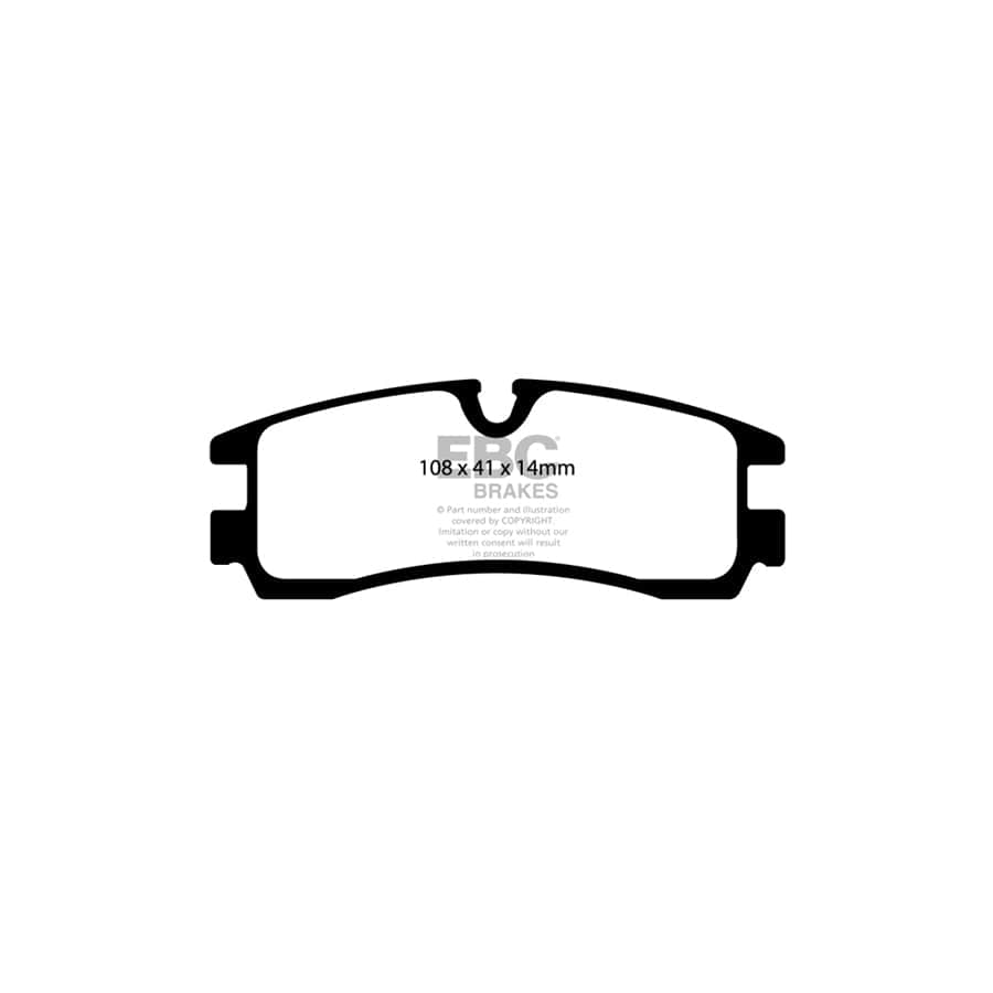 EBC PD01KR191 Cadillac Seville Greenstuff Rear Brake Pad & Plain Disc Kit 2 | Duco Car Parts UK Car Parts