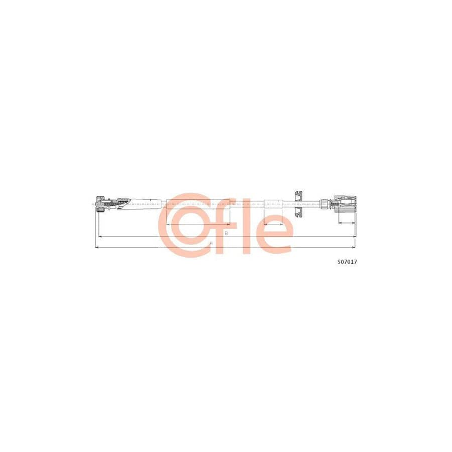 Cofle 92.S07017 Speedometer Cable For Fiat Seicento / 600 Hatchback (187)