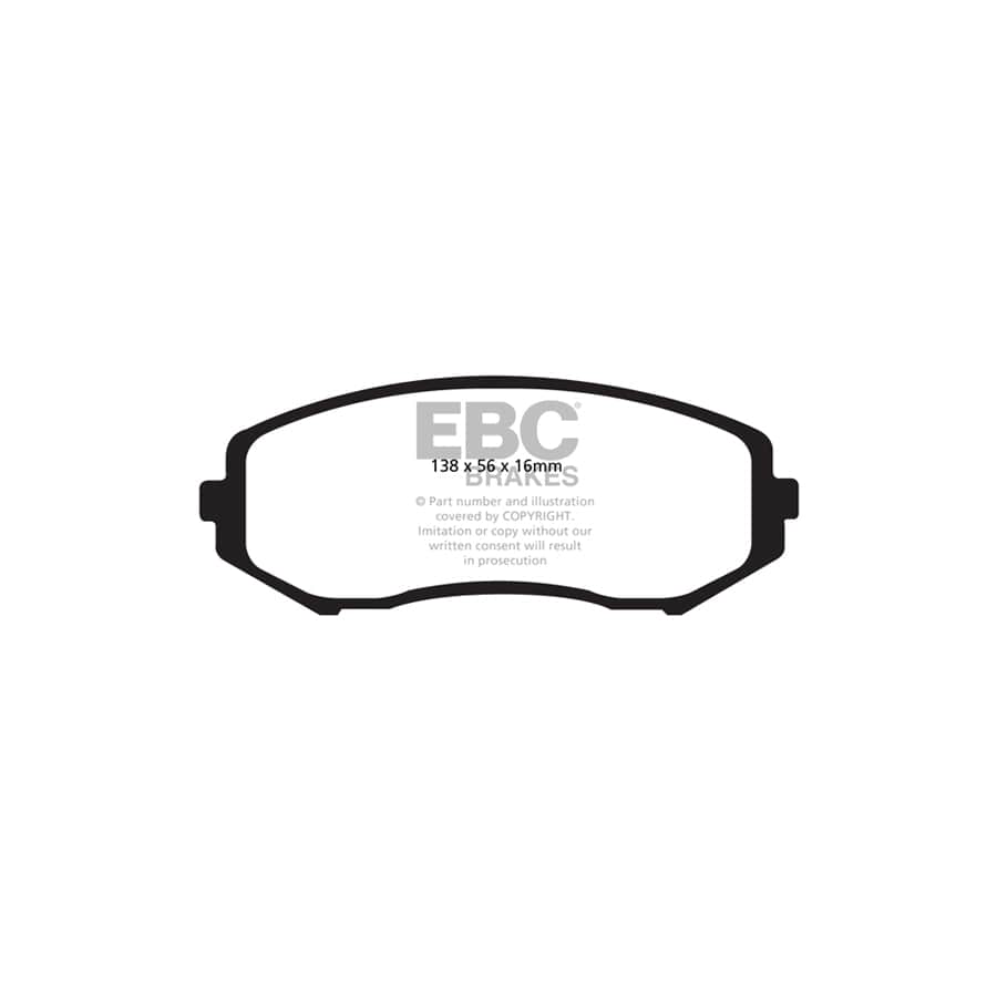EBC PD11KF717 Suzuki Grand Vitara Greenstuff Front Brake Pad & GD Disc Kit - Akebono Caliper 2 | Duco Car Parts UK Car Parts