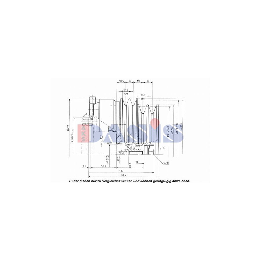 AKS Dasis 851336N Ac Compressor Clutch | Duco Car Parts UK