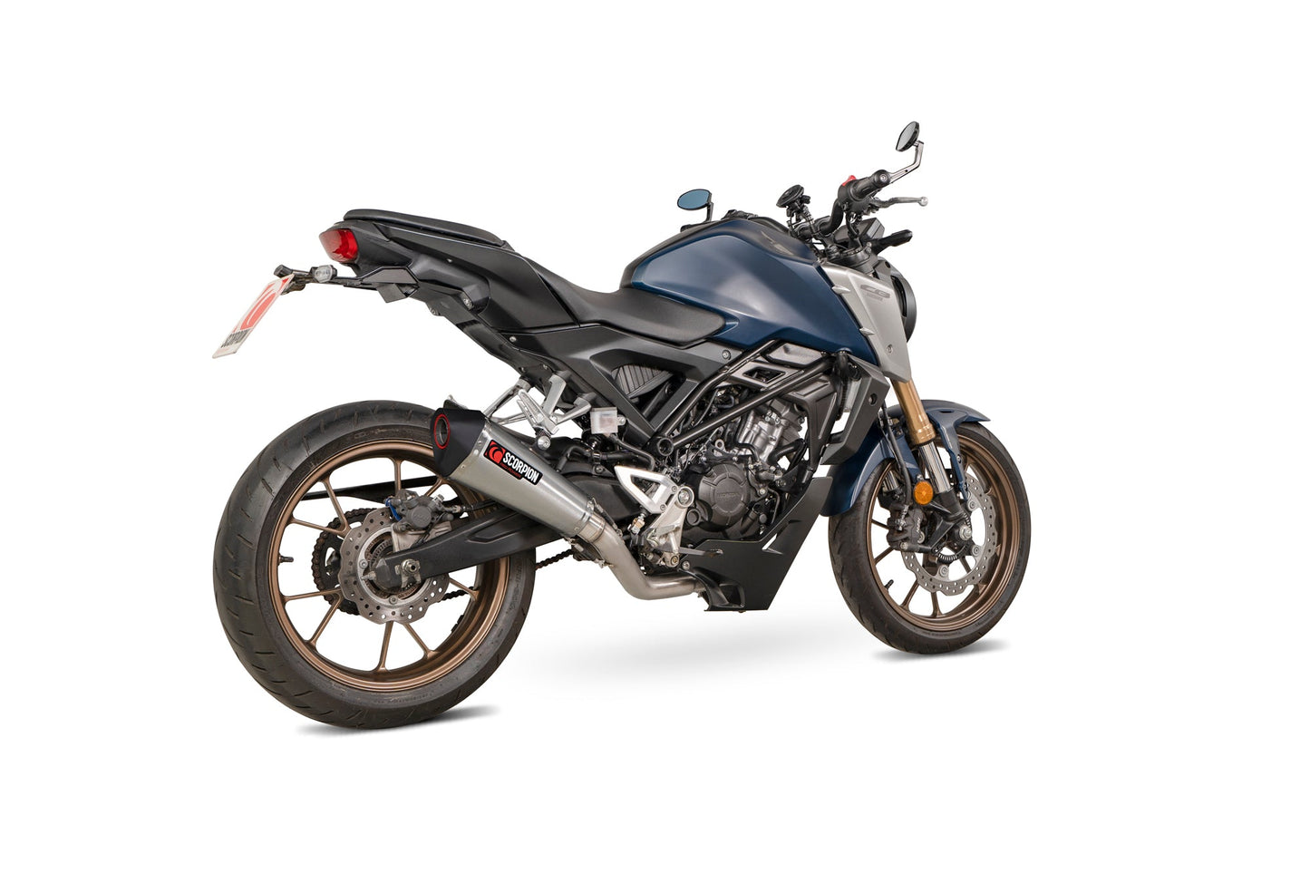 Scorpion RHA198SYSSEO Honda CB 125 R Serket Taper Full System - Brushed Stainless Steel Sleeve | Duco Car Parts UK UK