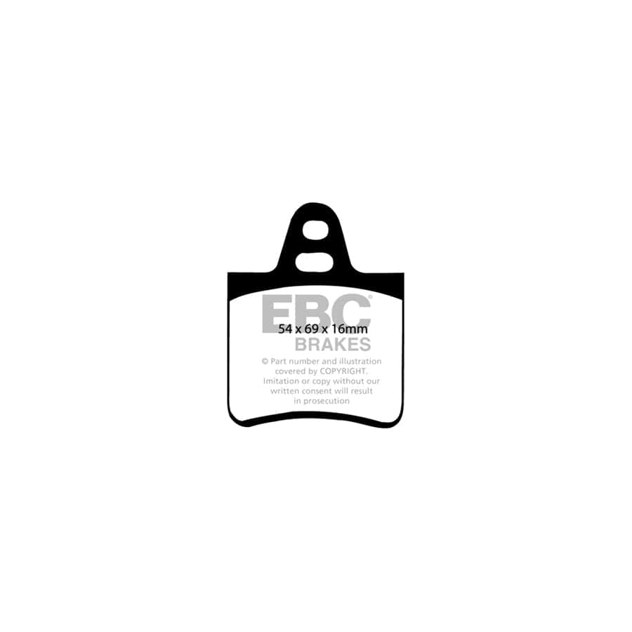 EBC PDKR267 Citroen CX Ultimax Rear Brake Pad & Plain Disc Kit 2 | Duco Car Parts UK Car Parts