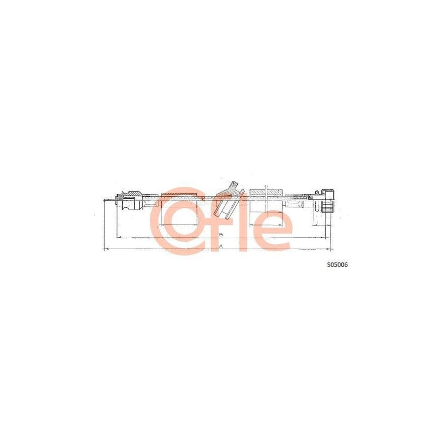 Cofle 92.S05006 Speedometer Cable Suitable For Mercedes-Benz W123 Estate (S123)
