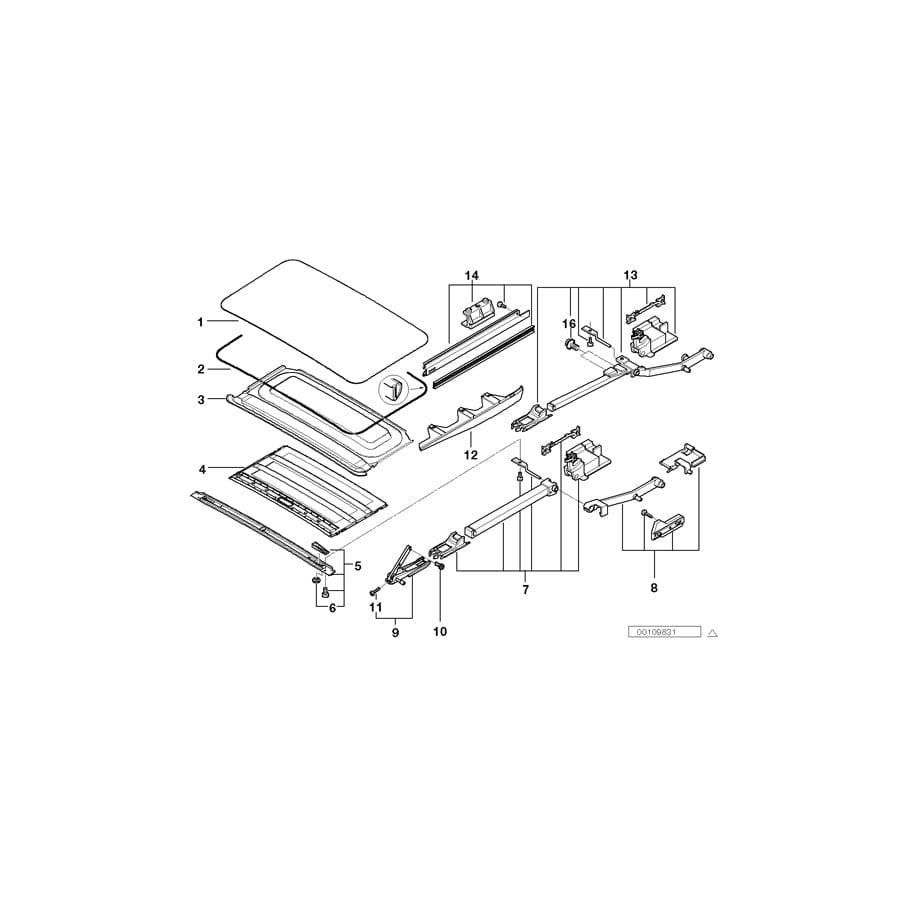 Genuine BMW 54128203816 E39 Ceiling Frame Covered Velours HELLGRAU (Inc. 525i, 520i & 535i) | Duco Car Parts UK Car Parts