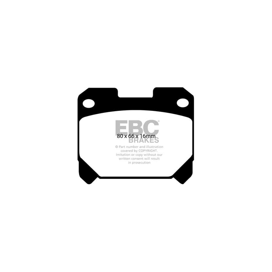 EBC PD03KR708 Toyota Supra Yellowstuff Rear Brake Pad & Plain Disc Kit 2 | Duco Car Parts UK Car Parts