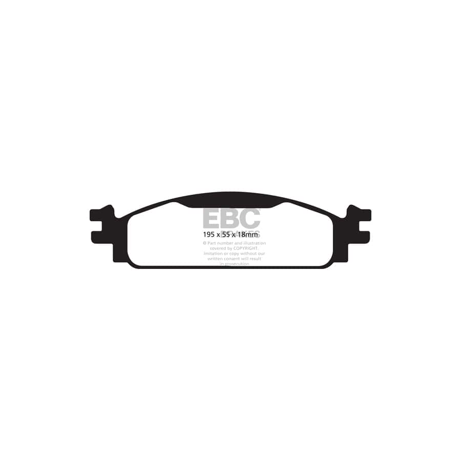EBC PD11KF720 Ford Flex Greenstuff Front Brake Pad & GD Disc Kit 2 | Duco Car Parts UK Car Parts