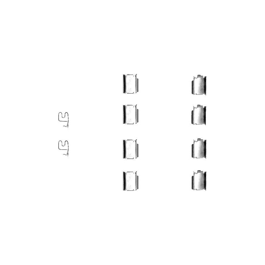 Hella 8DZ 355 202-791 Accessory Kit, Disc Brake Pads