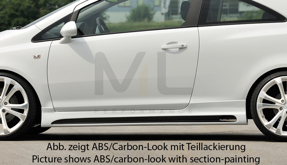 Rieger 00058944 Opel Corsa D Side Skirt 1 | Duco Car Parts UK Car Parts