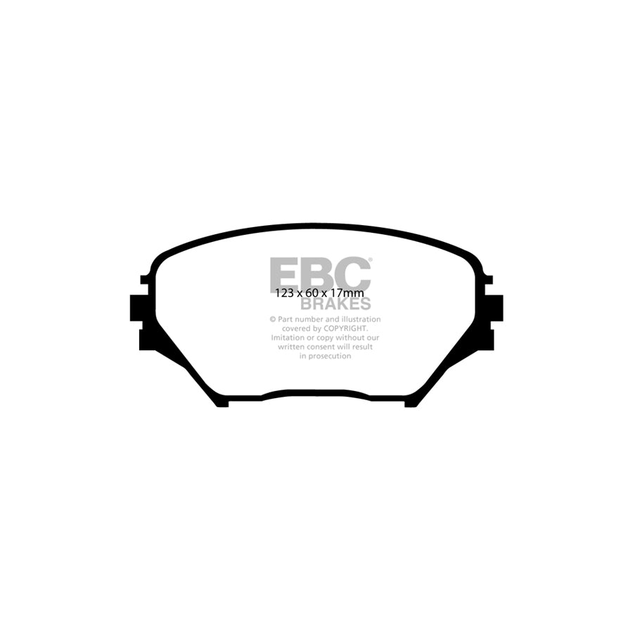 EBC DP61402 Toyota Rav 4 Greenstuff Front Brake Pads - Akebono Caliper 2 | Duco Car Parts UK Car Parts