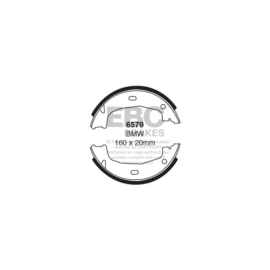 EBC 6579 BMW Rear Brake Shoes 1 | Duco Car Parts UK Car Parts