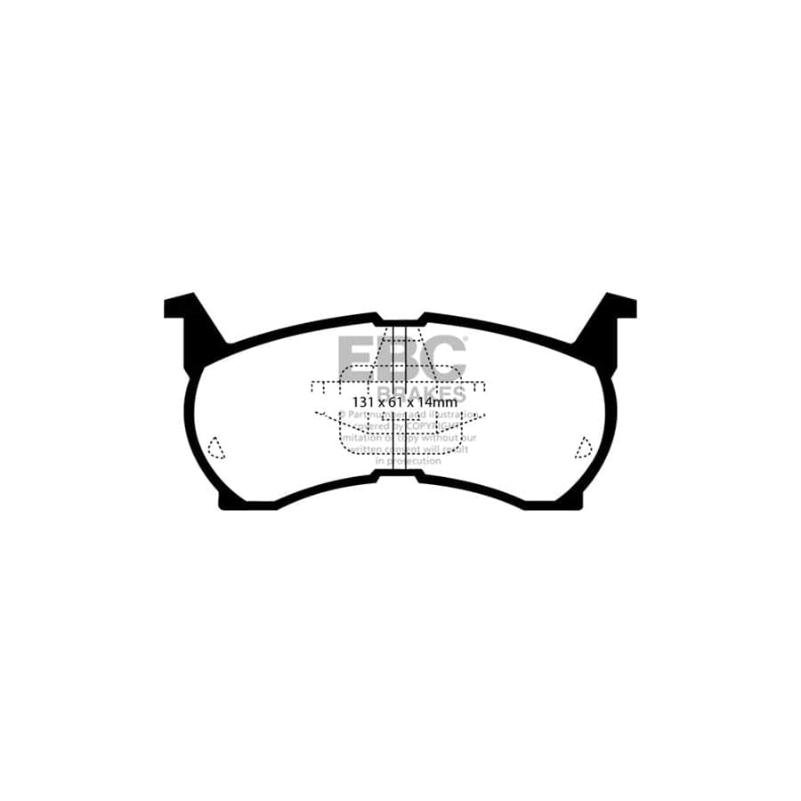 EBC PDKF1154 Mazda 626 Ultimax Front Brake Pad & Plain Disc Kit 2 | Duco Car Parts UK Car Parts