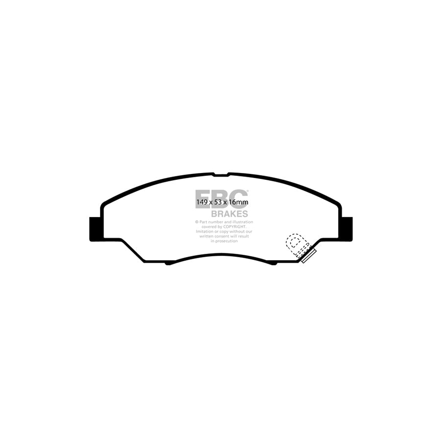 EBC DP61404 Kia Greenstuff Front Brake Pads (Inc. Retona & Sportage) 2 | Duco Car Parts UK Car Parts