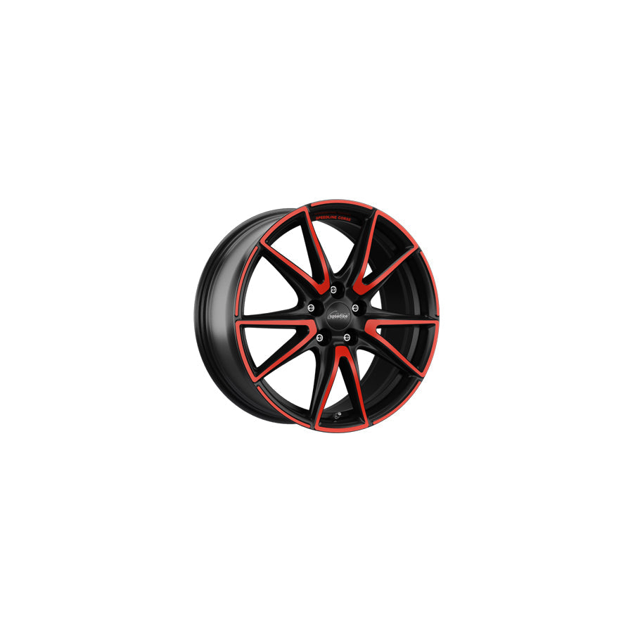Speedline Corse SL6 Vettore MCR 9x20 ET40 SL6.0905.073/MCR Jetblack-Matt-Red Rim Wheel | Duco Car Parts UK Car Parts