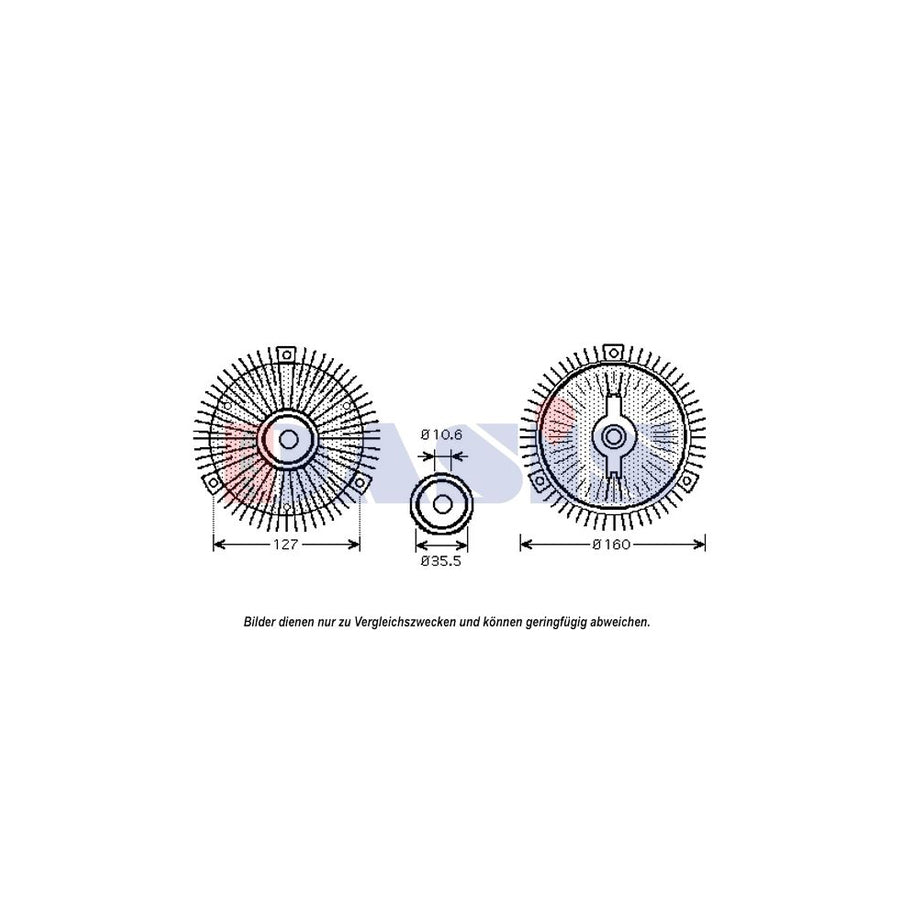 AKS Dasis 128161N Fan Clutch Suitable For Mercedes-Benz Sprinter | Duco Car Parts UK