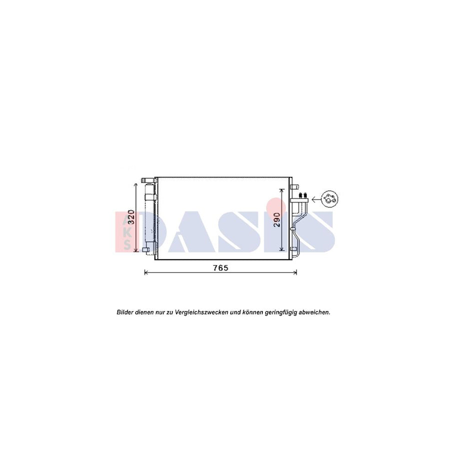 AKS Dasis 512065N Air Conditioning Condenser | Duco Car Parts UK