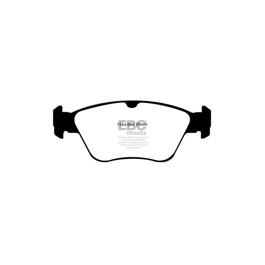 EBC PD01KF908 Mercedes-Benz C208 W/T210 R170 Greenstuff Front Brake Pad & Plain Disc Kit  - ATE Caliper 2 | Duco Car Parts UK Car Parts