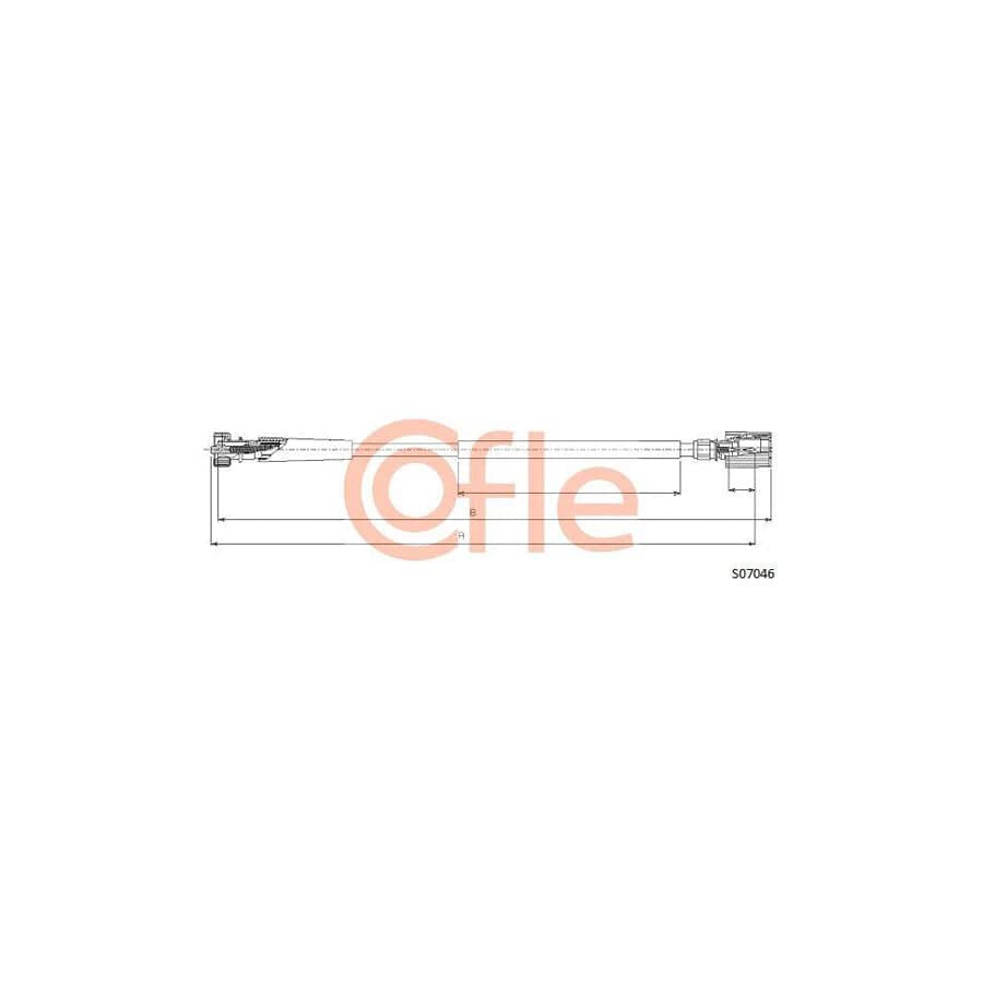 Cofle 92.S07046 Speedometer Cable For Fiat Uno Hatchback (146)