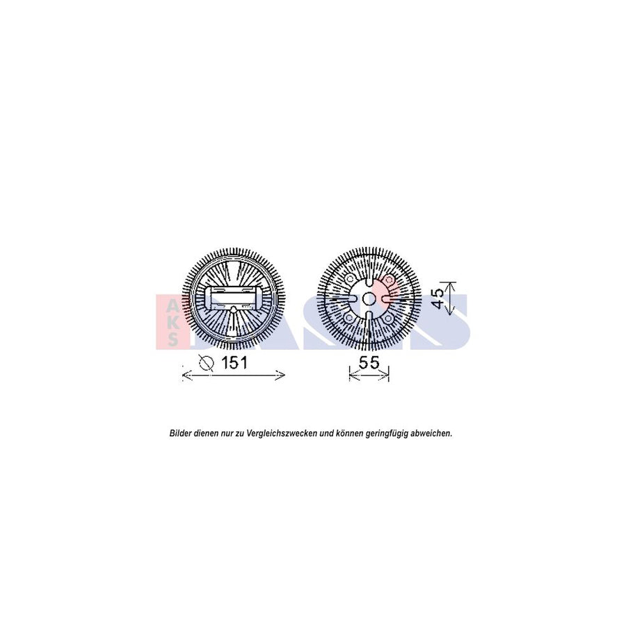 AKS Dasis 128162N Fan Clutch | Duco Car Parts UK