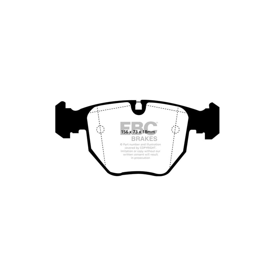 EBC PDKF308 BMW E83 E53 Ultimax Front Brake Pad & Plain Disc Kit - ATE Caliper 2 | Duco Car Parts UK Car Parts