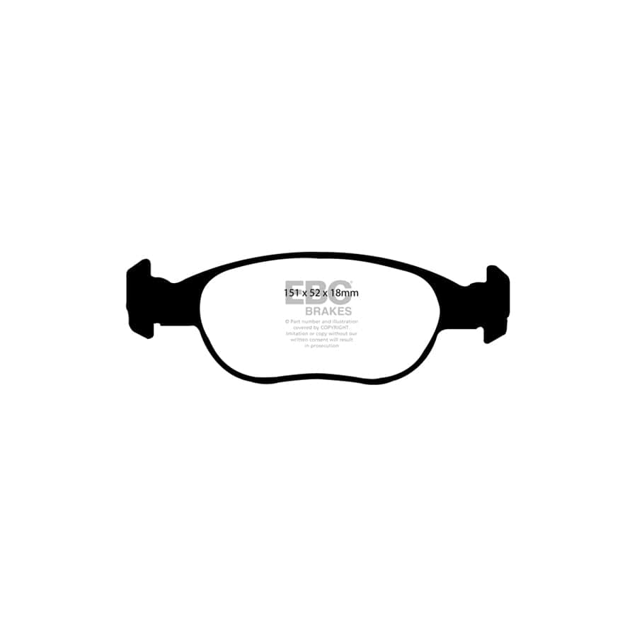 EBC PDKF650 Fiat Punto Ultimax Front Brake Pad & Plain Disc Kit 2 | Duco Car Parts UK Car Parts