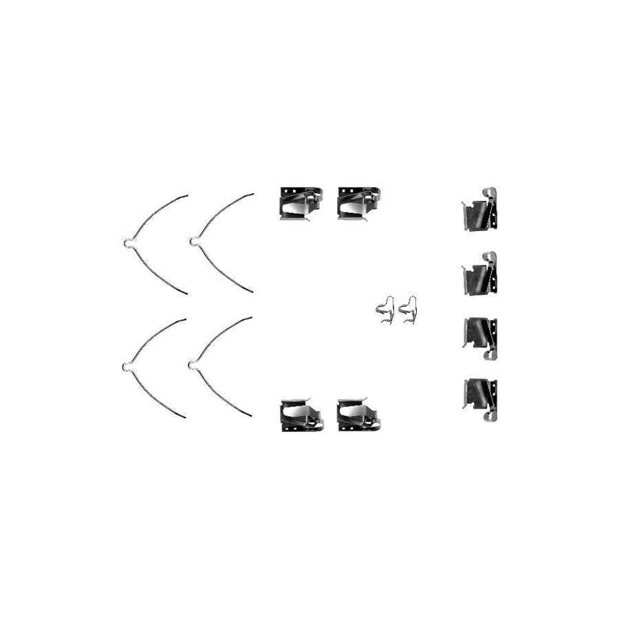 Hella 8DZ 355 202-911 Accessory Kit, Disc Brake Pads For Toyota Mr2 II Coupe (W20)