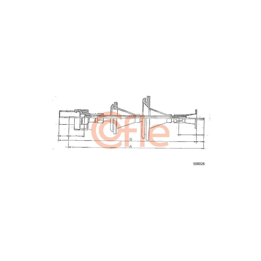 Cofle 92.S08026 Speedometer Cable For Ford Sierra